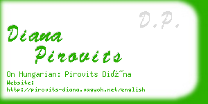 diana pirovits business card